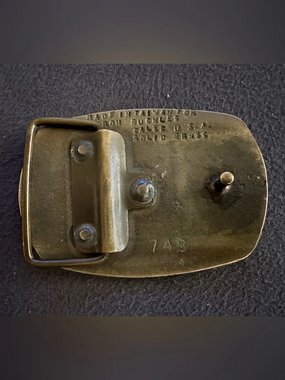 Vintage 70’s Jesus Fish Solid Brass Belt Buckle
